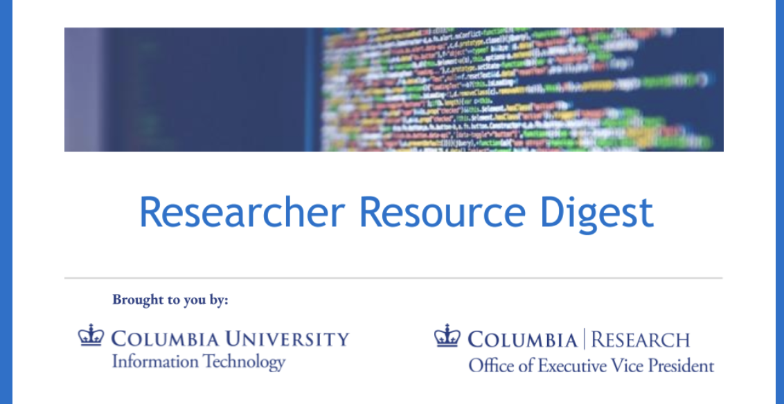 Researcher Resource Digest header image
