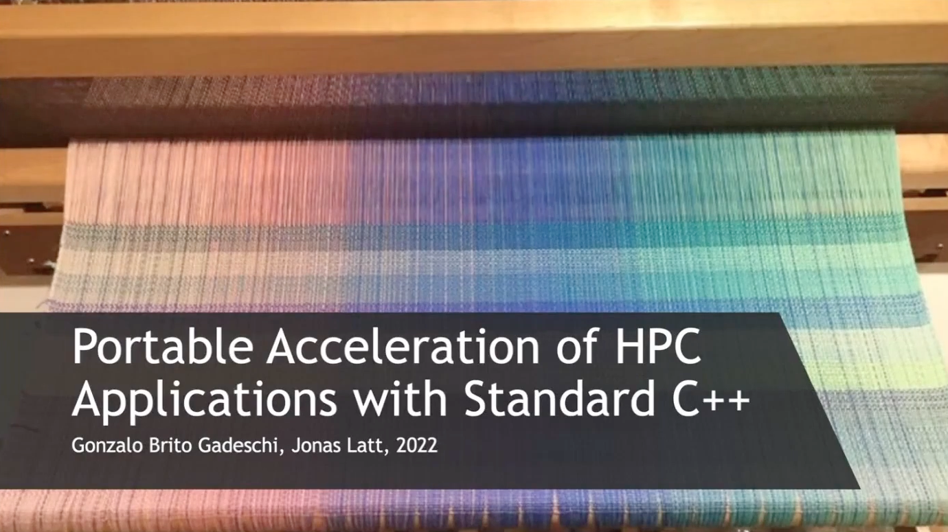 Title slide image: GPU Acceleration with the C++ Standard Library