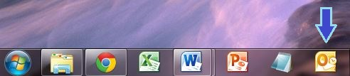 Image of Microsoft Outlook icon on Windows desktop