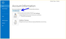 Account Information window
