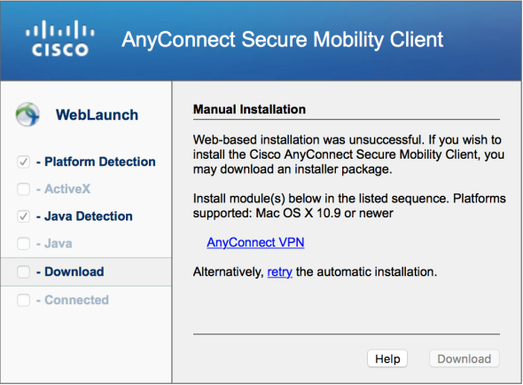 cisco anyconnect secure mobility client 4 download